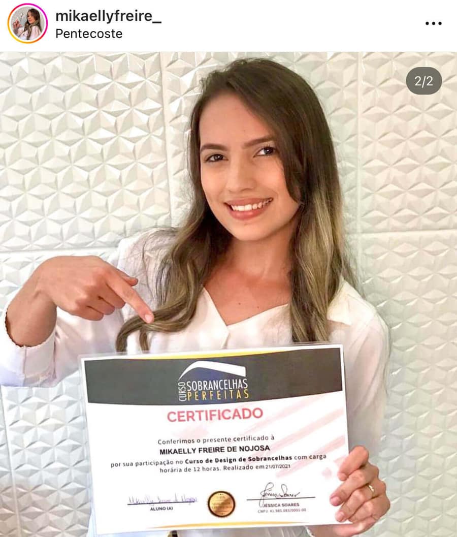 Trabalho de aluna